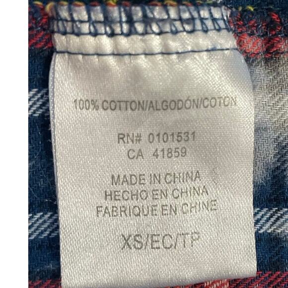 Disney Winnie the Pooh Long Sleeve Button Down Cotton Flannel, Women’s Size XS - Picture 5 of 6